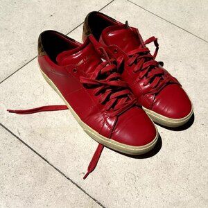 Yves Saint Laurent Red Leather Sneaker